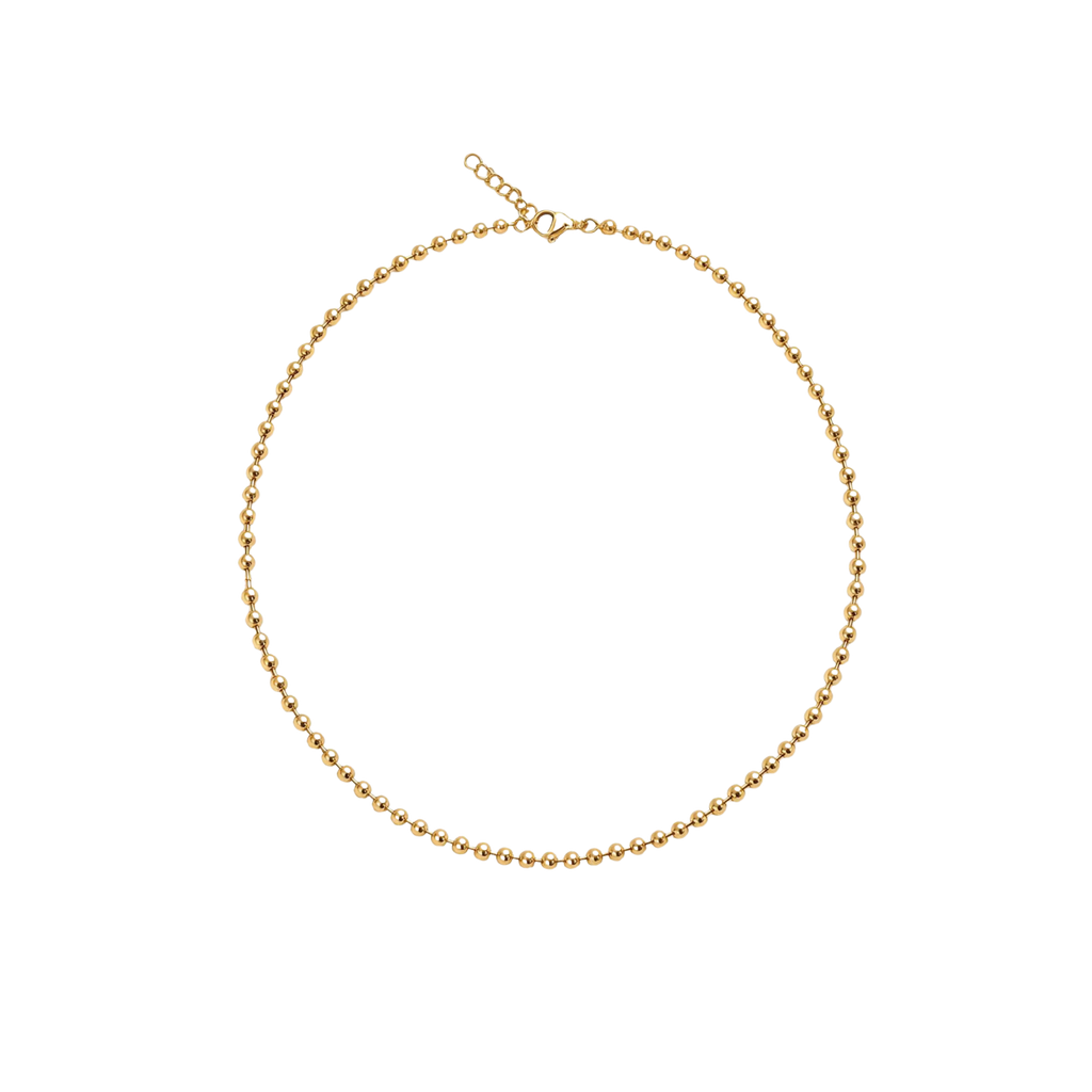 Collar Dorado de Bolitas