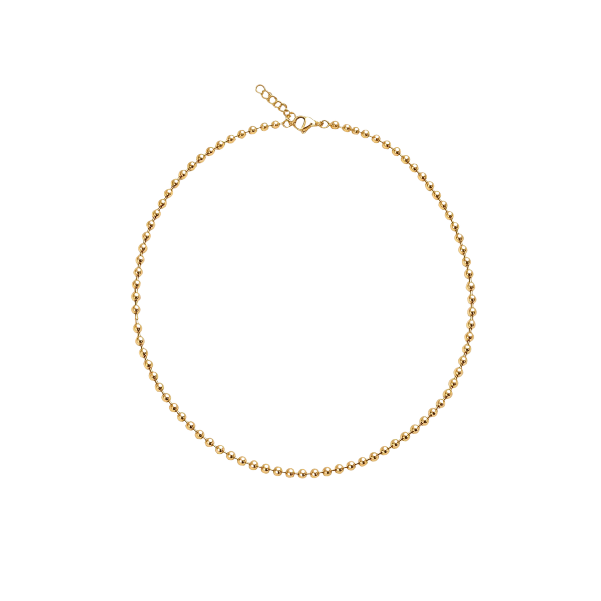 Collar Dorado de Bolitas