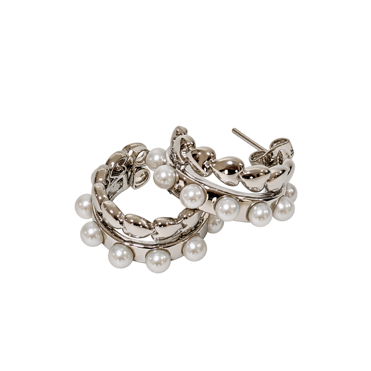 Aretes Plateados Grace