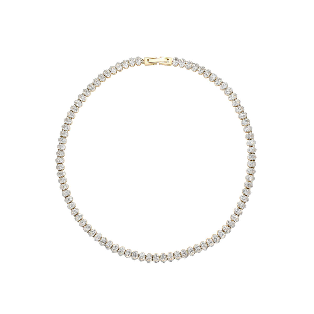 Collar Dorado Con Zirconias Aliza