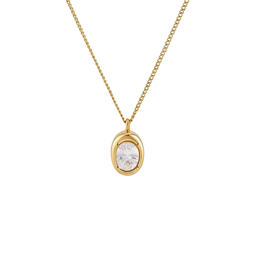 Collar Dorado Con Zirconia Fernanda