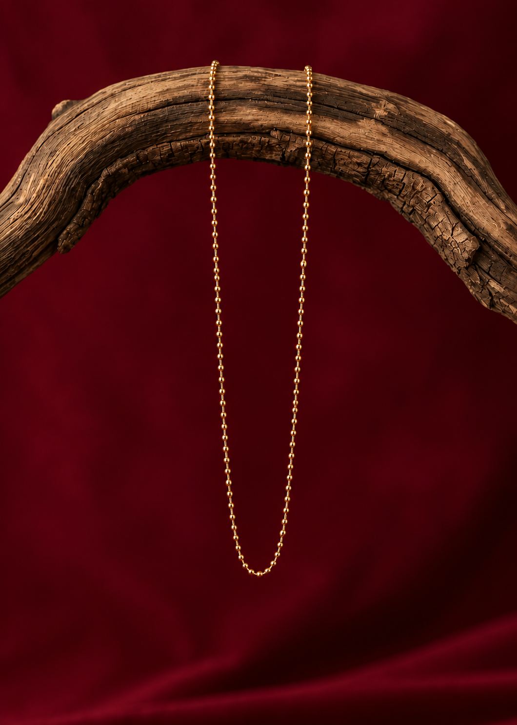 Collar Dorado de Bolitas