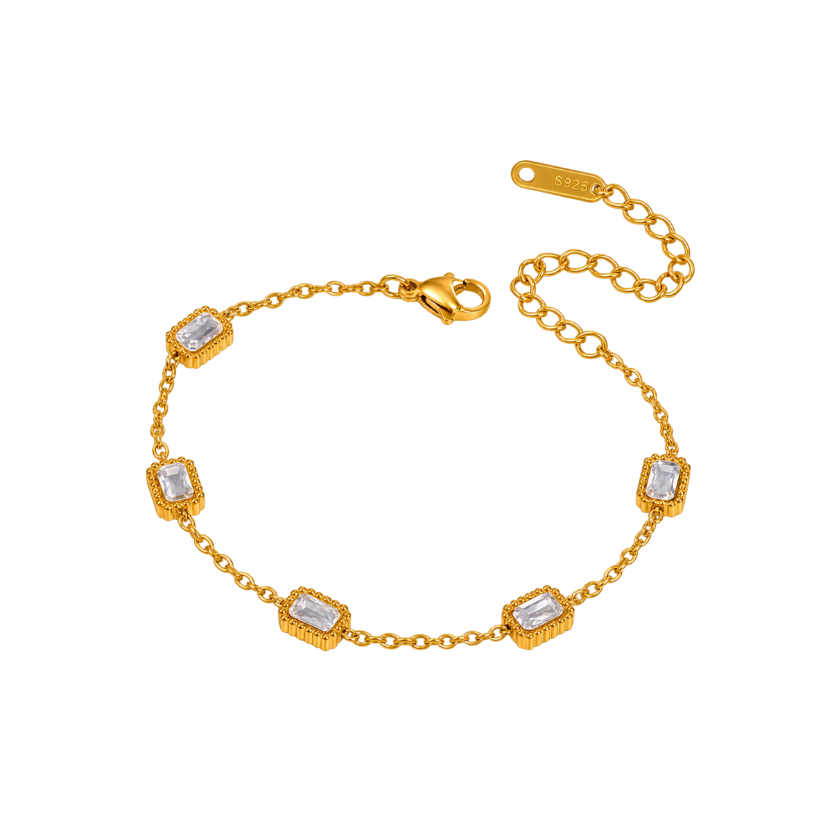 Pulsera Dorada Con Zircona Lexi